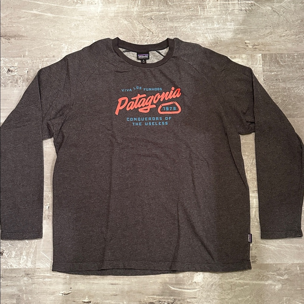 Patagonia Crewneck Sweatshirt Viva Los Funhogs Graphic Size XL